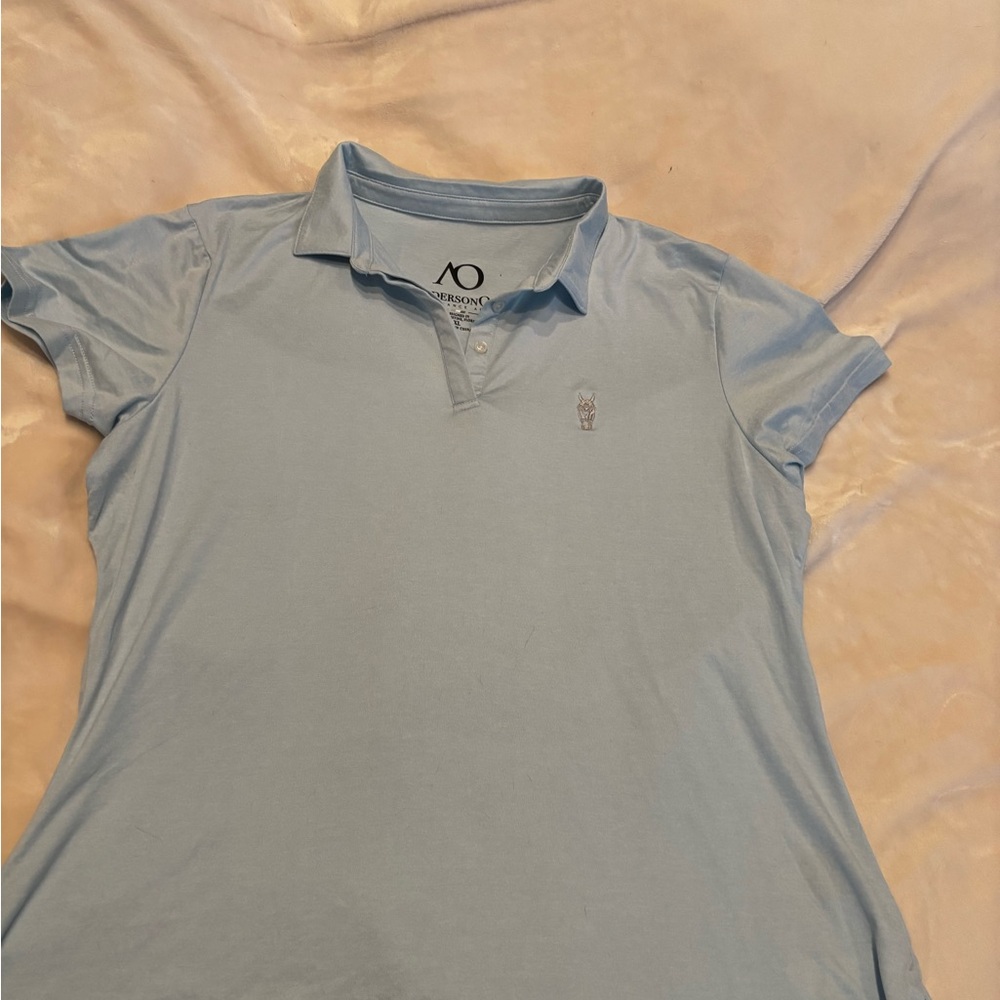 WEC Women’s Light Blue Short Sleeve Polo Tee